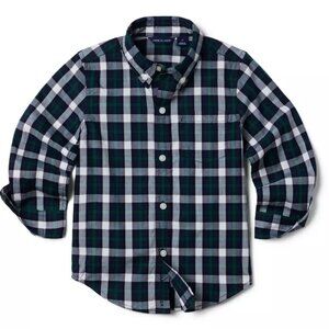 Boys Janie & Jack Plaid Poplin Shirt, Size 7